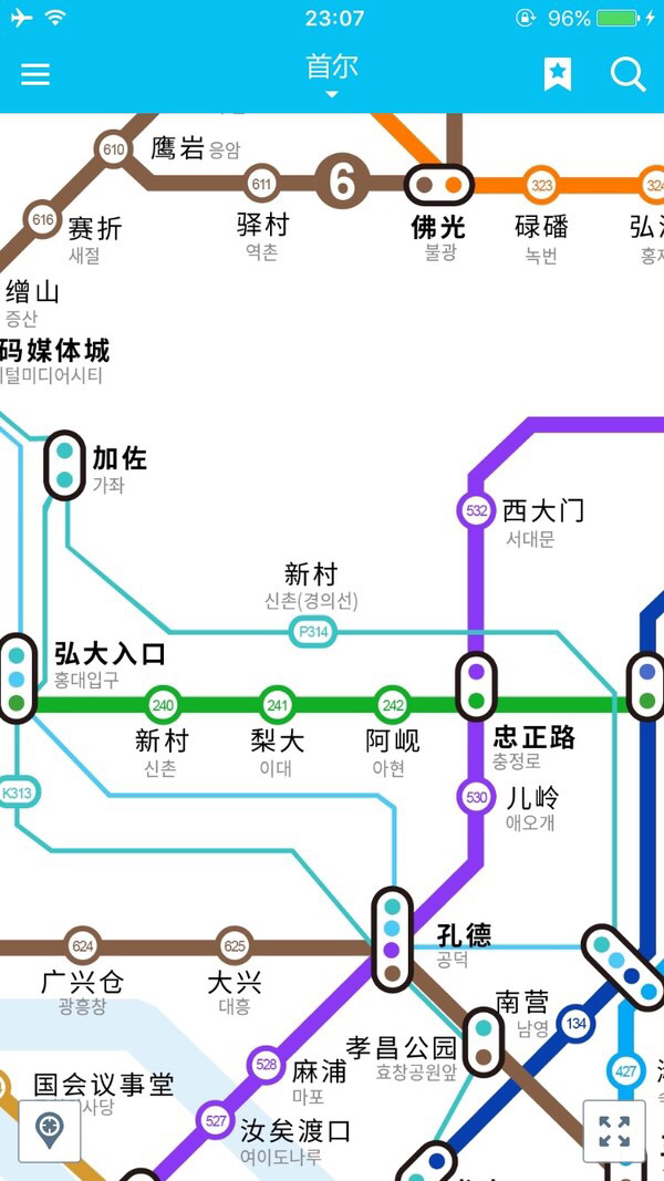 了~纸质地图和地铁图你可以去仁川机场和首尔站的宣传册架那里取到