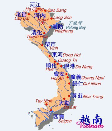 【非公开】越南景点地图