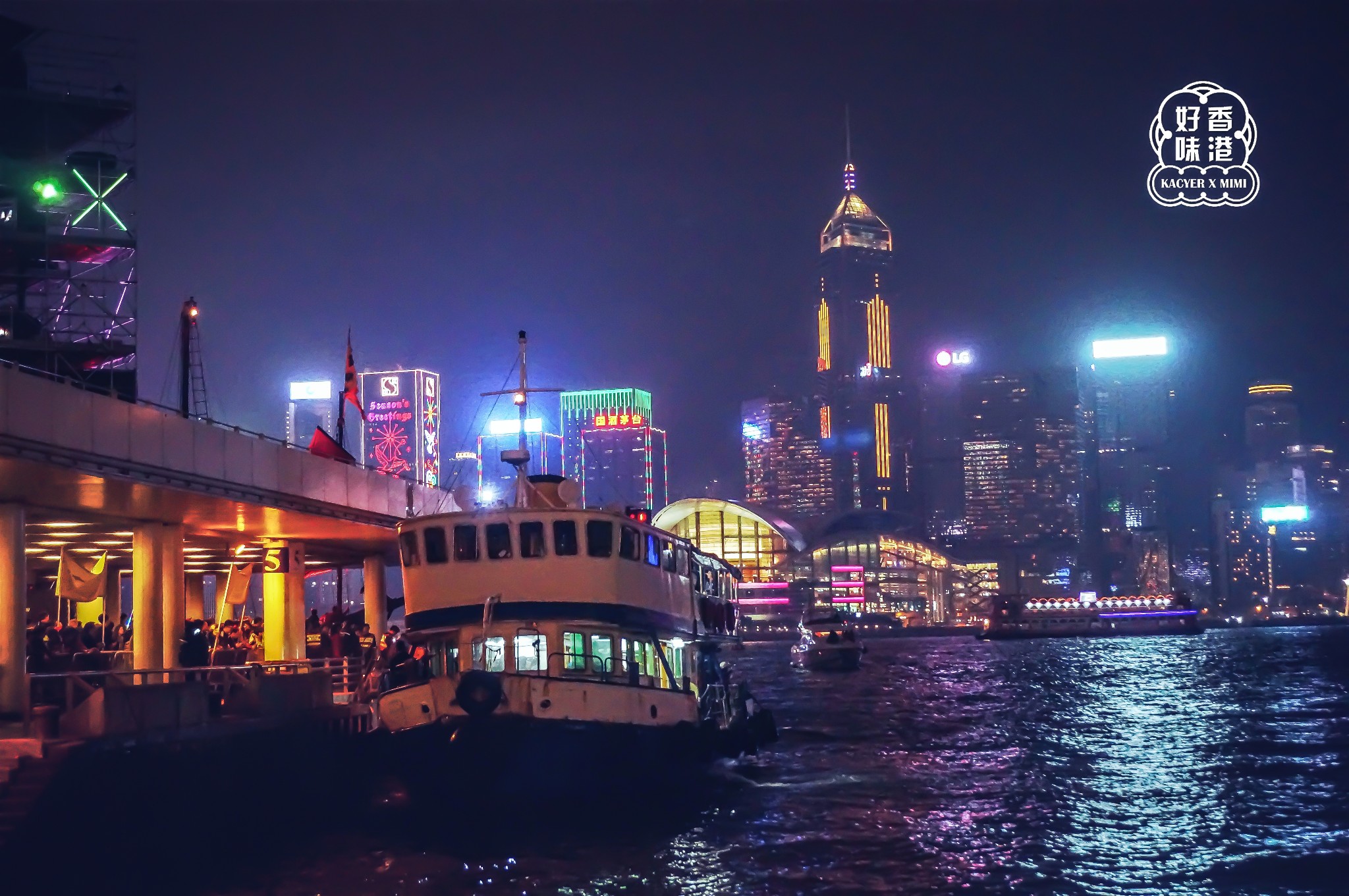 香港维多利亚港夜间游船攻略