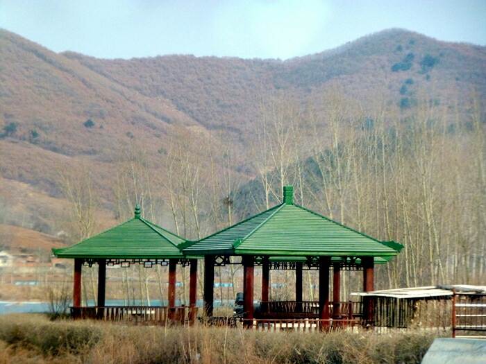 4.7骑行酷旅之大石桥市三道岭水库,石棚峪村石棚