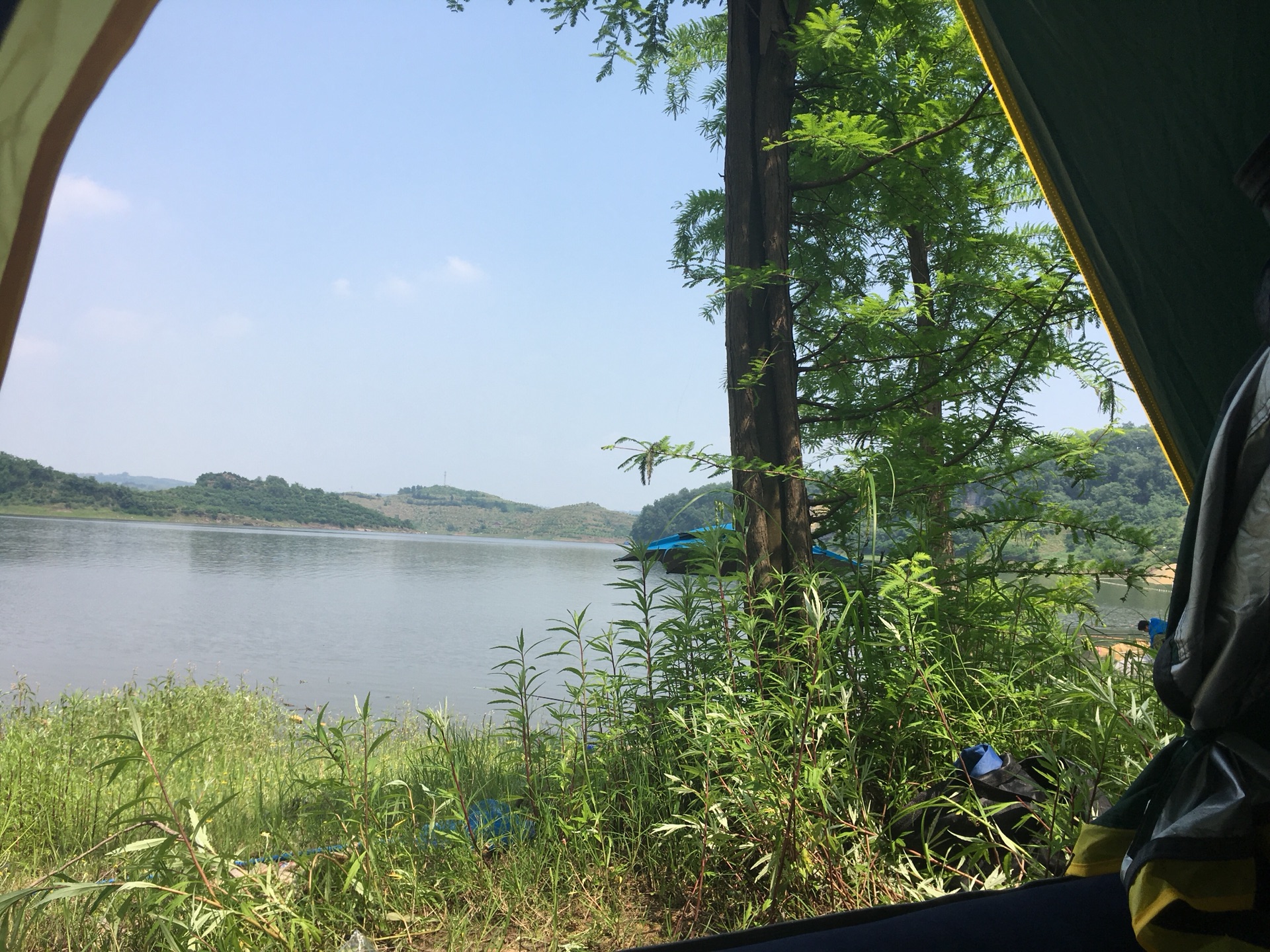 长寿湖太极岛露营