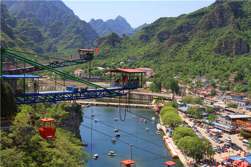 北京周边 房山十渡2日游送竹筏激情体验漂流(步步美景