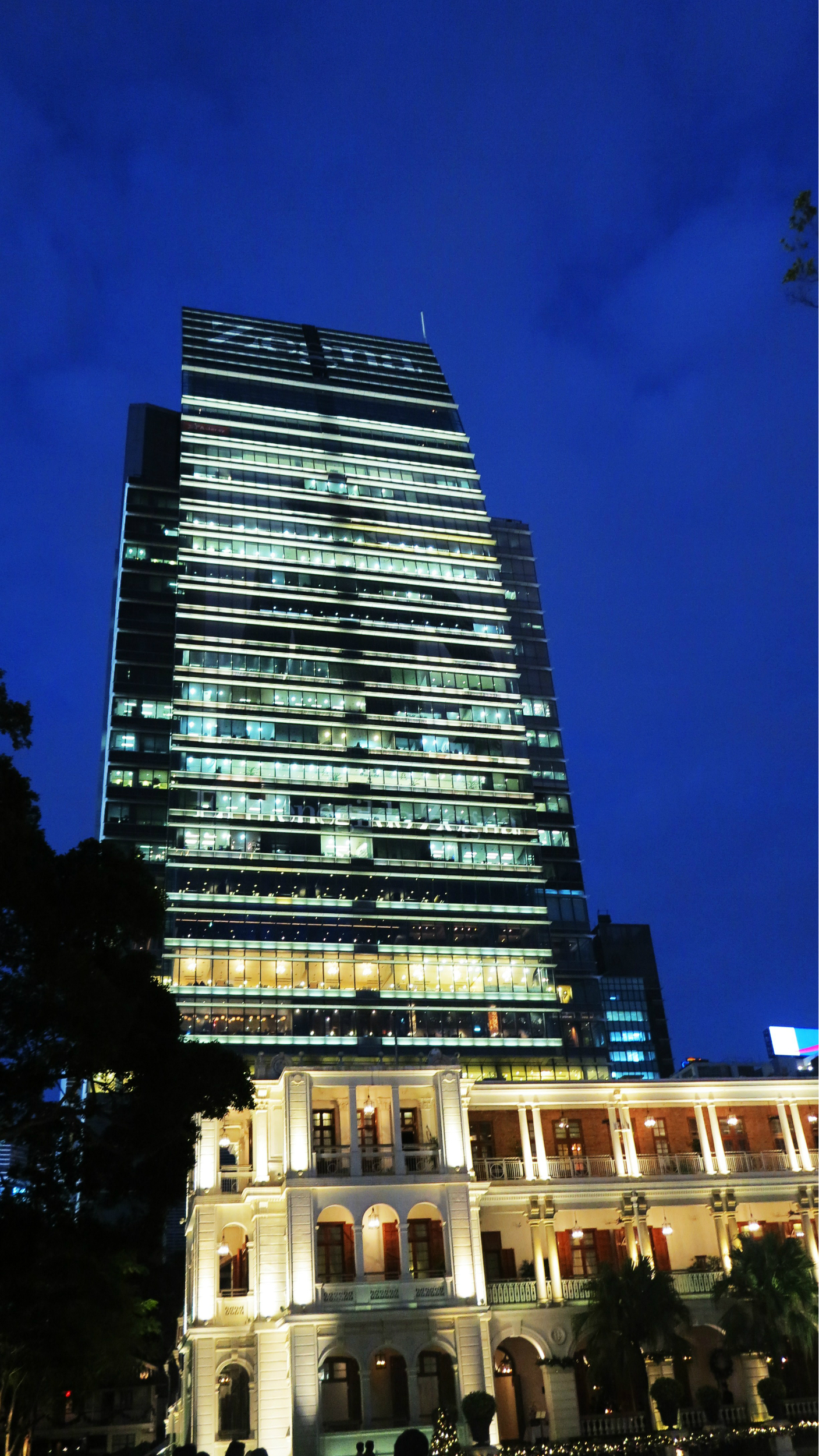 香港尖沙咀1881水警酒店夜景