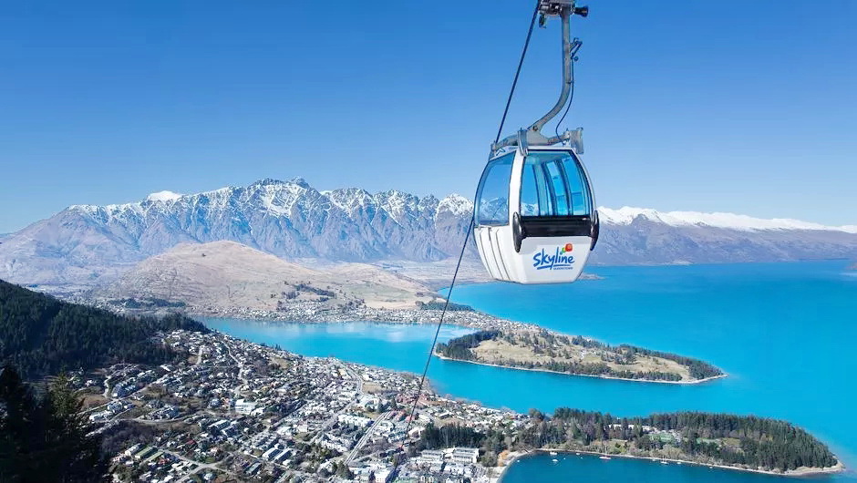 新西兰 皇后镇天空缆车 皇后山顶观星