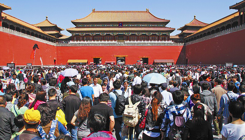 人海涌动怎样用镜头独霸故宫