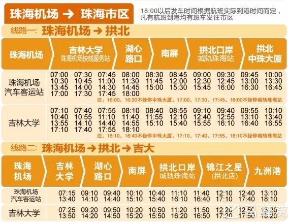 珠海金湾机场大巴最晚到几点?